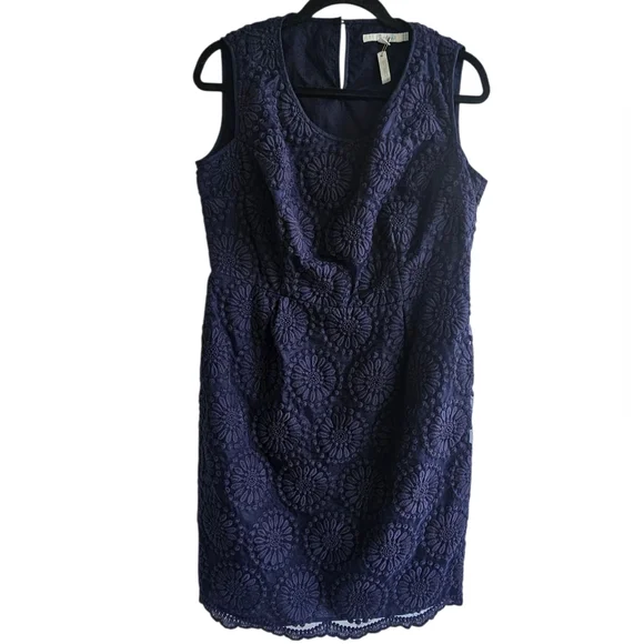 Boden Embroidered Organza Lace Dress - Women's Size 12 - Picture 4 of 16